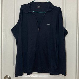 Patagonia | Men's Black Capilene Quarter Zip Jacket / Pullover | Large